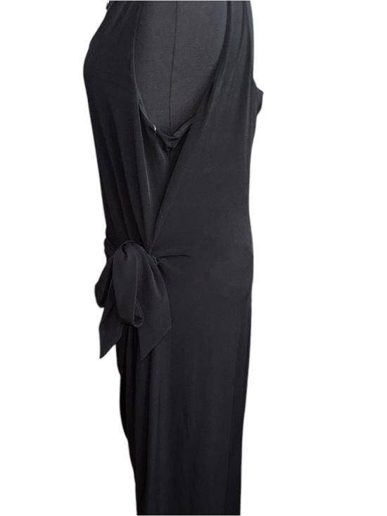 Express Black Sleeveless Midi Dress w/Side Knot Detail, P:20.5-25”, L:47” RT $78 - Picture 5 of 7